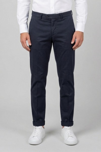 0 Construction pantalone chino in cotone stretch Beron-d/9sp Ber006-LS — 805219040078651_1