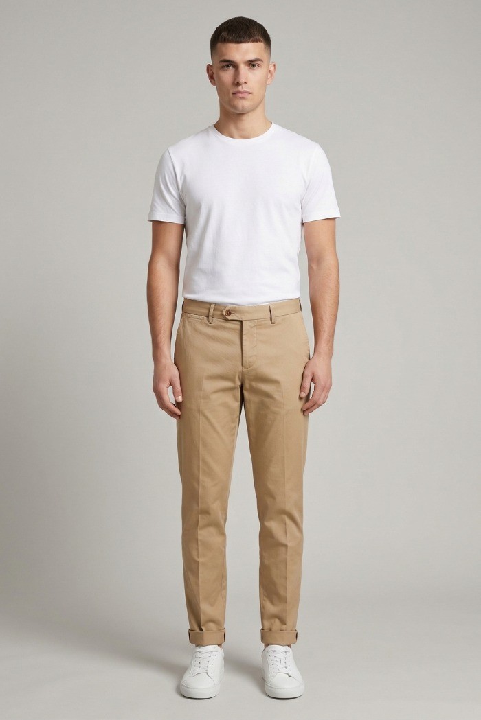 0 Construction pantalone chino in cotone stretch Beron-d/9sp Ber006-LS [25f33b66]