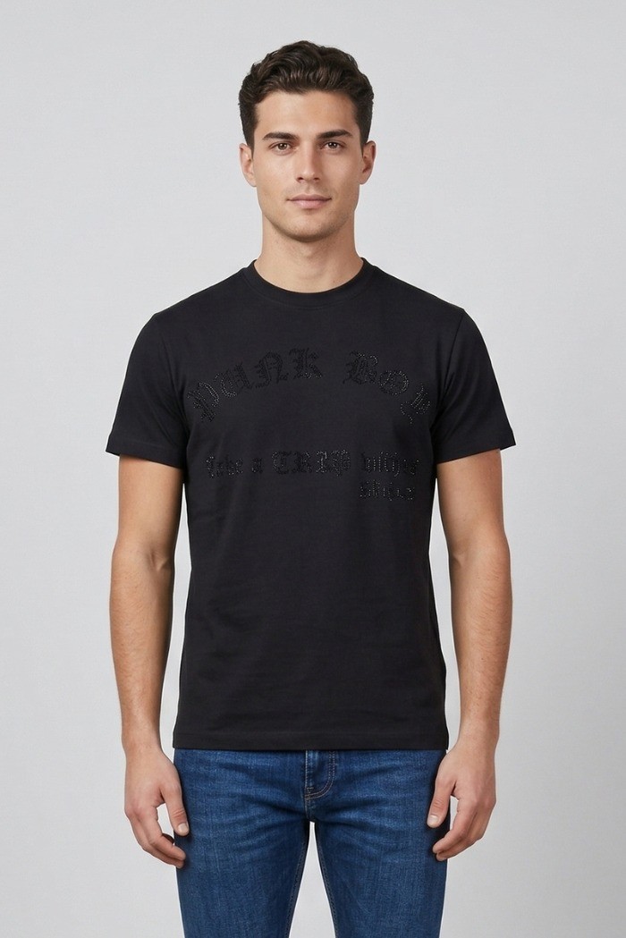 John Richmond t-shirt in jersey con strass Arturas UMP26329TS [c11593b0]