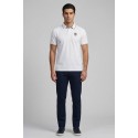 Blauer polo con profilo in contrasto Damon 26sblut02288-007479 [6ec0cdea]