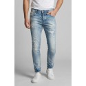 Drop Season 2 jeans in denim di cotone con rotture SS26D02 [2d12ce1c]