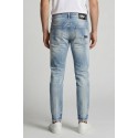 Drop Season 2 jeans in denim di cotone con rotture SS26D02 [f4348d11]