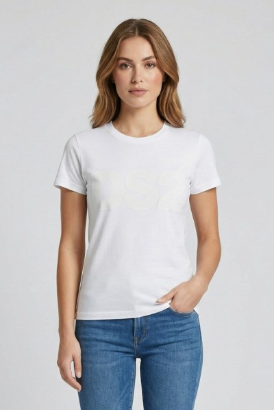 Drop Season 2 t-shirt in cotone con maxi stampa SS26W504 [dcba6e3a]