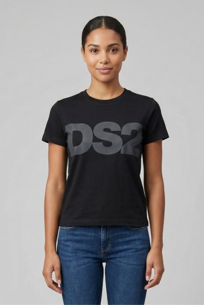 Drop Season 2 t-shirt in cotone con maxi stampa SS26W504 [f7b8d6b6]