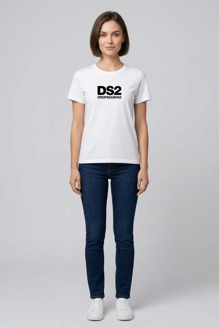 Drop Season 2 t-shirt girocollo in cotone SS26W544 [ca8cc428]