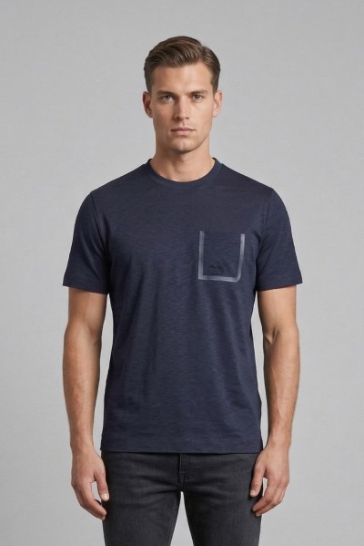 Markup t-shirt in tessuto tecnico con taschino MK1910091 — 805219040078782_1