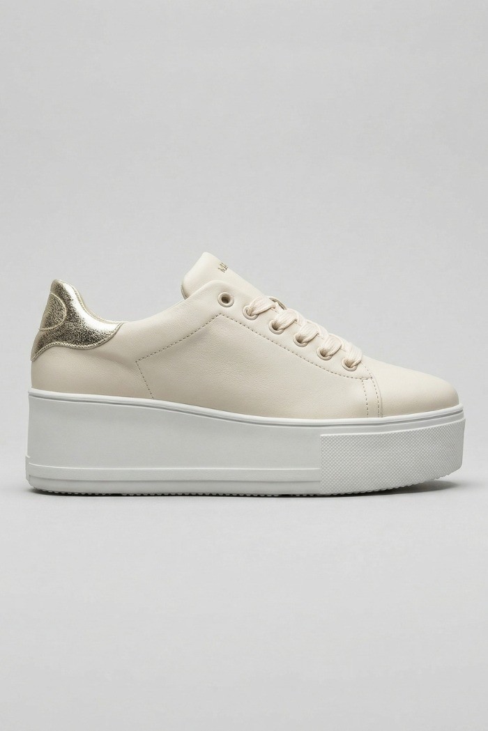 Frau sneakers platform con lacci nastrati 39K2 [2610498b]
