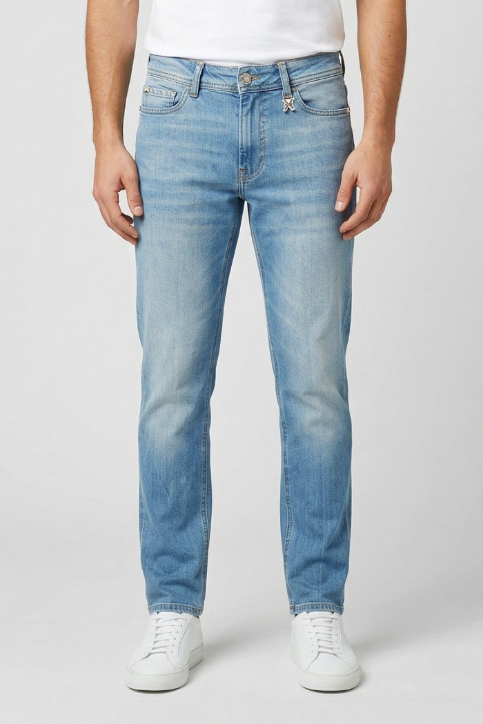 John Richmond jeans slim tapered fit in denim di cotone Sibby UMP26222JE [344336fa]
