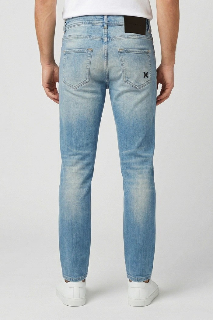 John Richmond jeans slim tapered fit in denim di cotone Sibby UMP26222JE [ed6575f7]