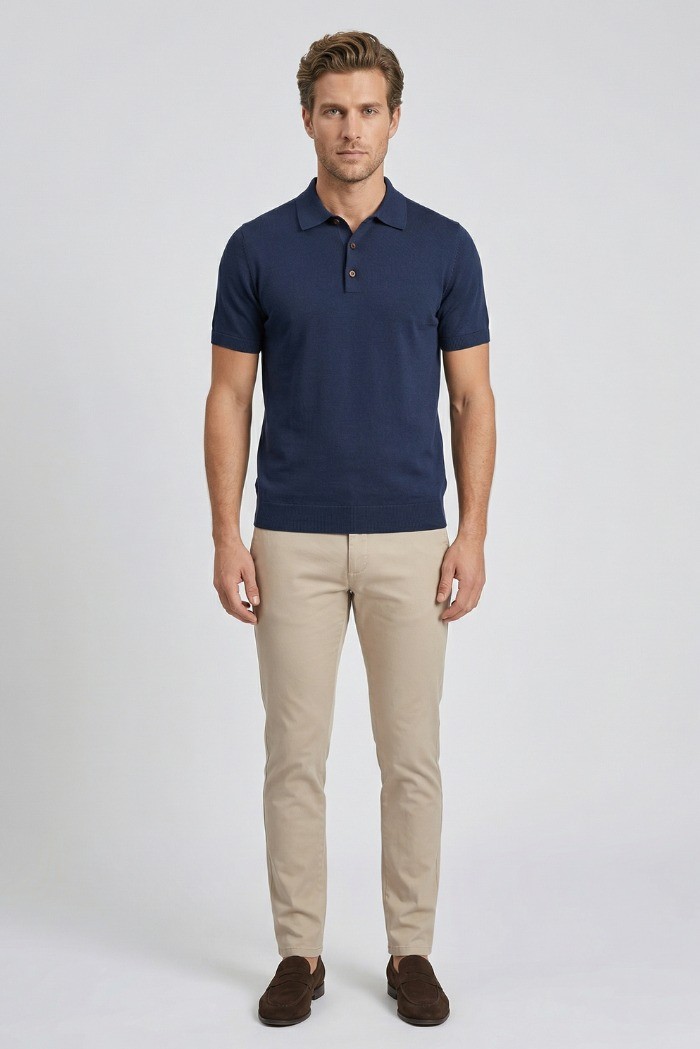 Nerovago polo maglia in cotone 660103-NV [a8f626a4]