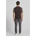 Markup maglia mezza manica in cotone punto bicolor MK1900033 [3440b15a]