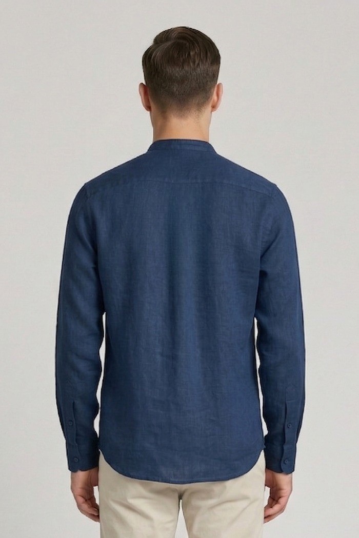 Urban Ring camicia coreana in misto lino e cotone UR1130002 [fb9aca62]
