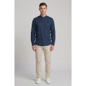Urban Ring camicia coreana in misto lino e cotone UR1130002 [4c870b66]