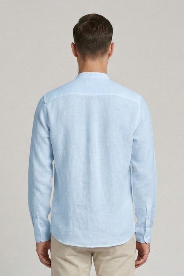 Urban Ring camicia coreana in misto lino e cotone UR1130002 [f3c8bab1]