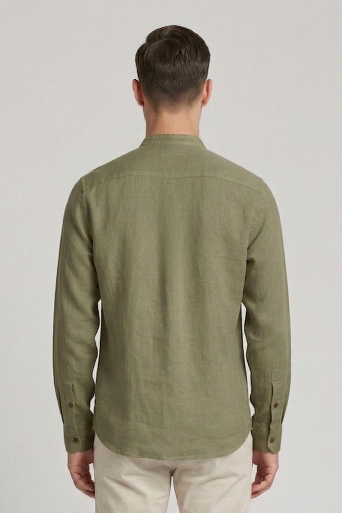 Urban Ring camicia coreana in misto lino e cotone UR1130002 [01e21881]