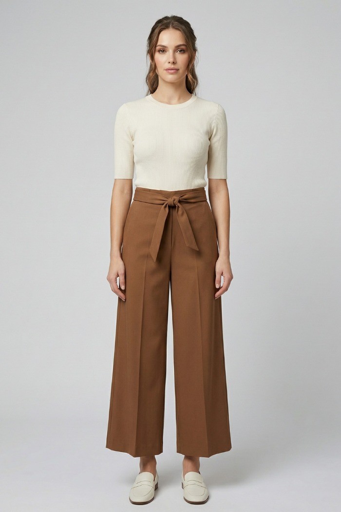 PDK pantalone flare in poliviscosa stretch 057046 [46845916]