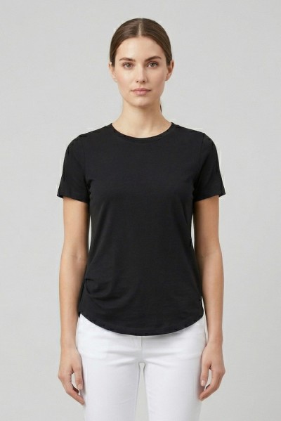 PDK maglia in cotone con plissè sul retro 3297P4585 — 805219040078804_1