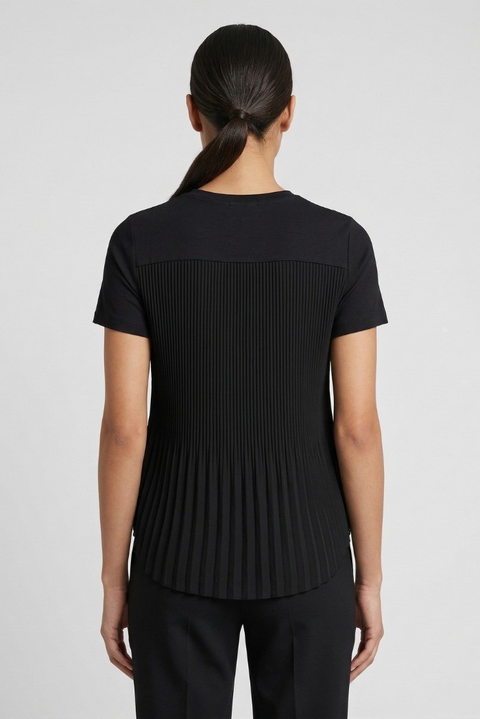 PDK maglia in cotone con plissè sul retro 3297P4585 [1d266c6a]