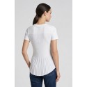 PDK maglia in cotone con plissè sul retro 3297P4585 [74451fa3]