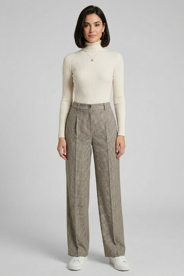 PDK pantalone a quadri 056895 [a1713707]