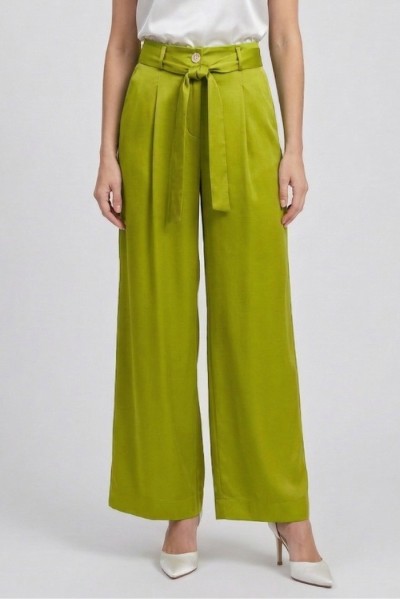 Markup pantalone ampio in twill di viscosa MW1650127 — 805219040078845_2