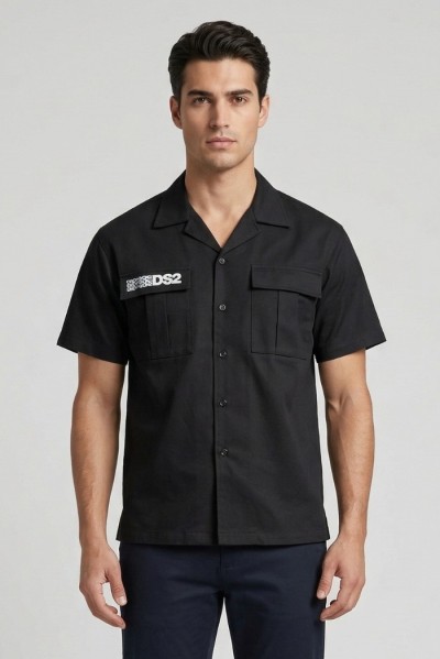 Drop Season 2 camicia collo bowling con tasconi SS26217 [5ed8cc0a]