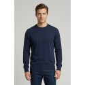 Nerovago maglia girocollo in cotone con toppe 660081-NV [36d7f49b]