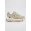 Liu Jo sneaker platform in suede e laminato Maxi Wonder 98 BA6013PX813 [2daf0991]