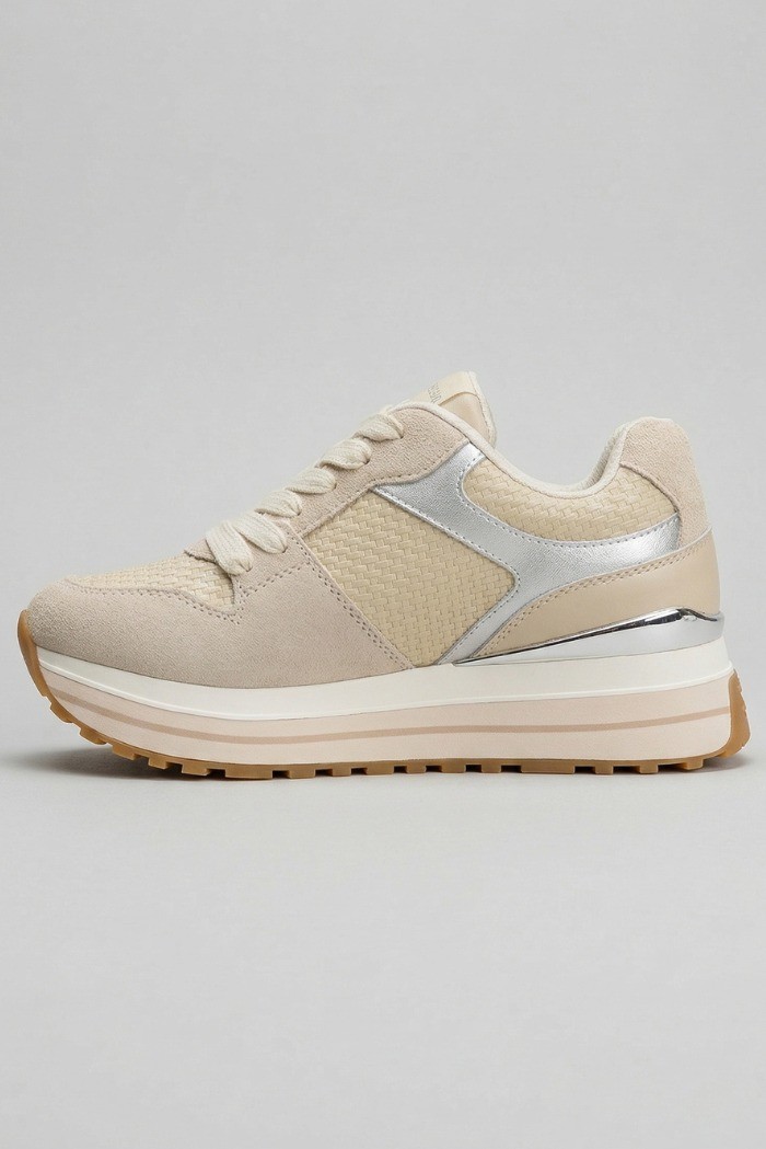 Liu Jo sneaker platform in suede e laminato Maxi Wonder 98 BA6013PX813 [f4894a9c]