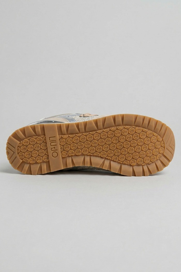 Liu Jo sneaker platform in suede e laminato Maxi Wonder 98 BA6013PX813 [f1d90d82]