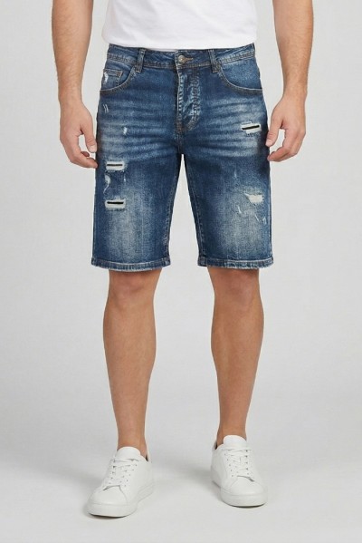 Drop Season 2 bermuda in denim con strappi SS26D26 [6aa28e8c]