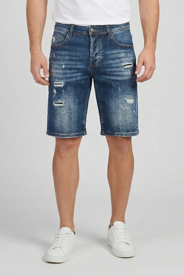 Drop Season 2 bermuda in denim con strappi SS26D26 [6aa28e8c]