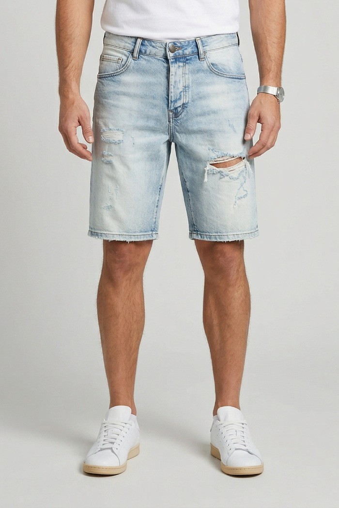 Drop Season 2 bermuda in denim di cotone stretch SS26D21 [c3acb101]