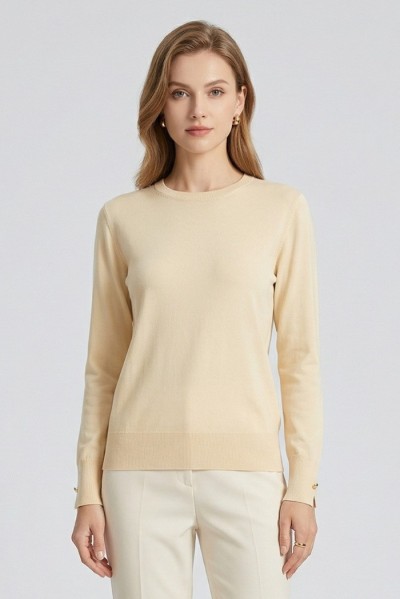 Sheis maglia girocollo in misto viscosa DS6041 [0386df92]