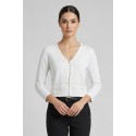 Sheis cardigan in misto viscosa con applicazioni DS6176 [36560ae5]