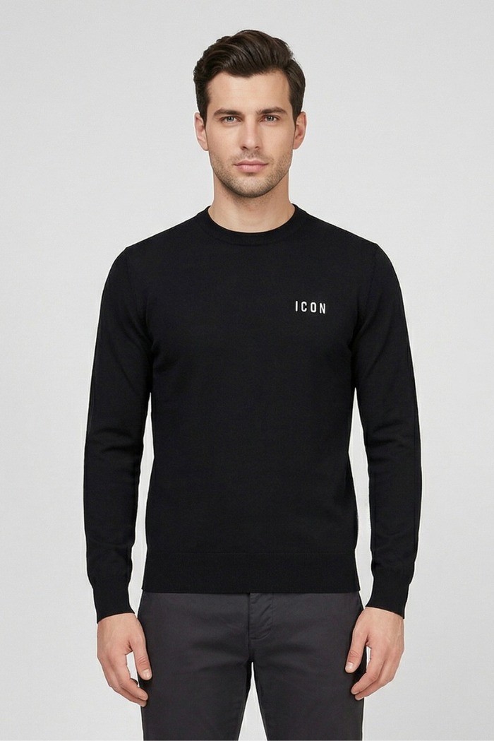 Icon maglia in cotone con mini ricamo IUPREM001 [c7ed82d1]