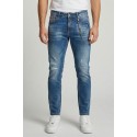 Icon jeans slim fit in denim con mini logo Rhode Island IUD010 [1005ac34]