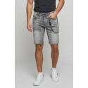 Icon bermuda in denim con stampa logo Rhode Island IUD031 [04ffc094]