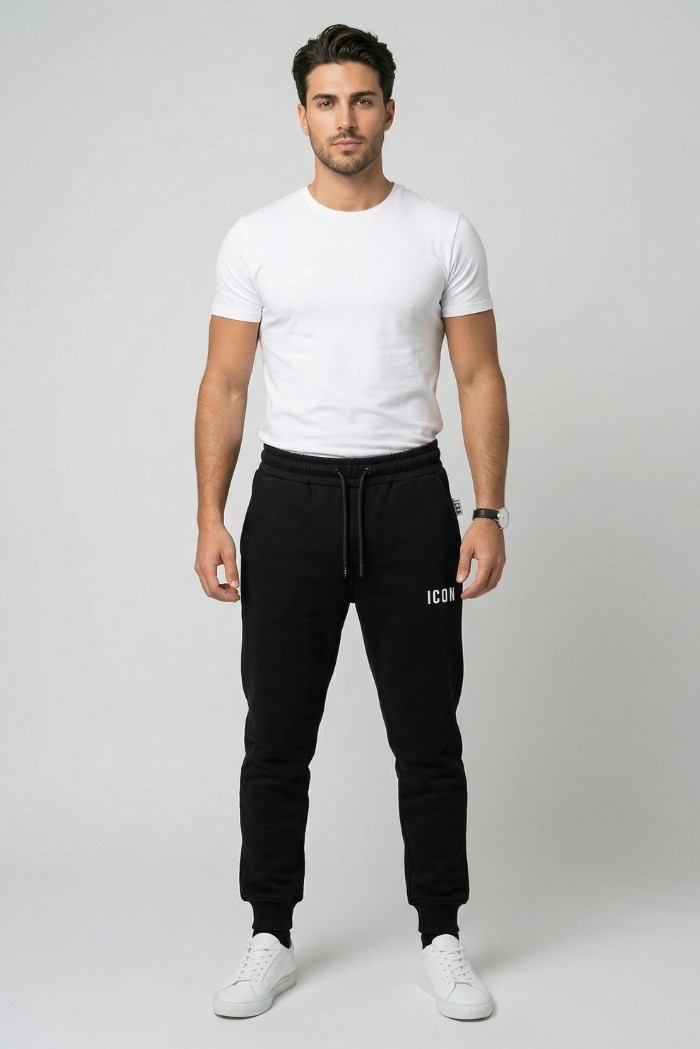 Icon jogger in cotone con ricamo logo IUPREP001 [8c0f904c]