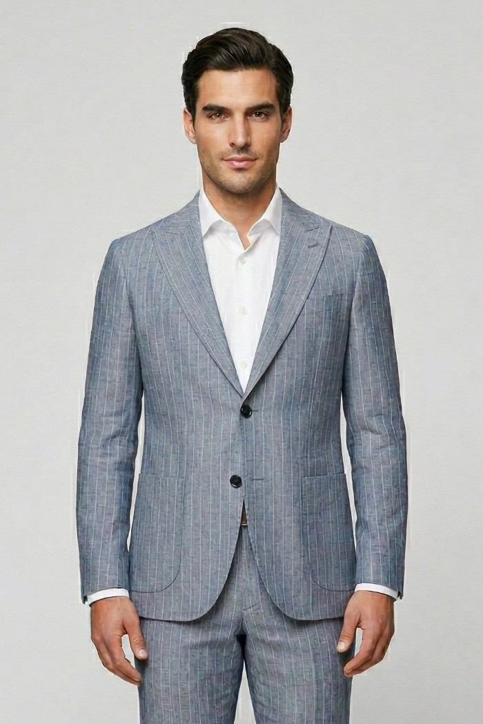 Privat Fashion abito gessato in poliviscosa Gualtieri-abs712/r [a3684502]