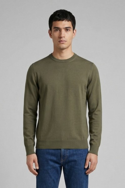 Nerovago maglia girocollo in cotone 660001-NV — 805219040078906_2