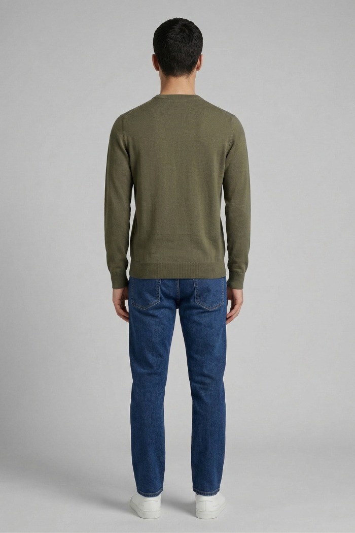 Nerovago maglia girocollo in cotone 660001-NV [6d844d6e]