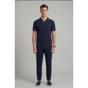 Nerovago polo maglia con collo derby e contrasti 661033-NV [21a6f99c]