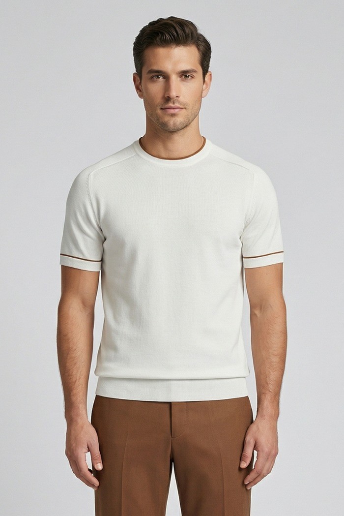 Nerovago maglia girocollo in cotone extra fine 661031-NV [bca119d2]