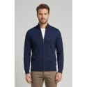 Nerovago cardigan full zip in cotone 660016-NV [9e9e6c03]