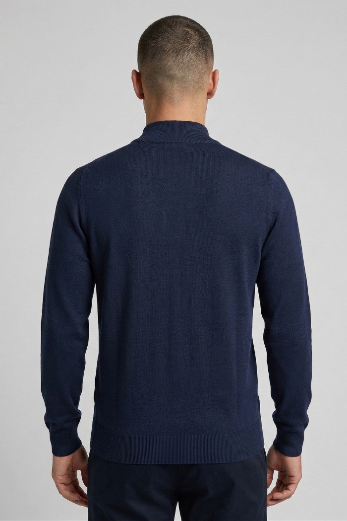 Nerovago cardigan full zip in cotone 660016-NV [47b82f0e]