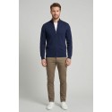 Nerovago cardigan full zip in cotone 660016-NV [f0a5ee0a]