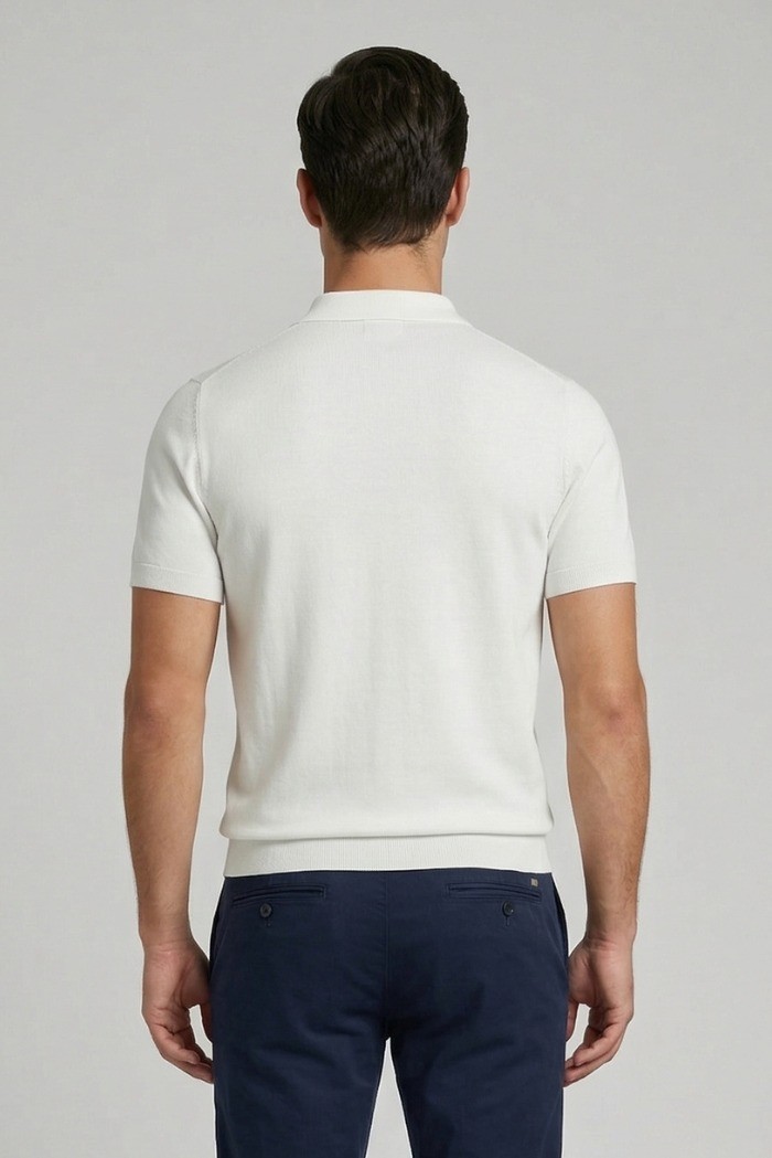 Nerovago polo maglia in cotone extra fine con bottoni 661003-NV [ed9022f2]