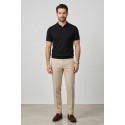 Nerovago polo maglia in cotone extra fine con bottoni 661003-NV [718f5b7a]