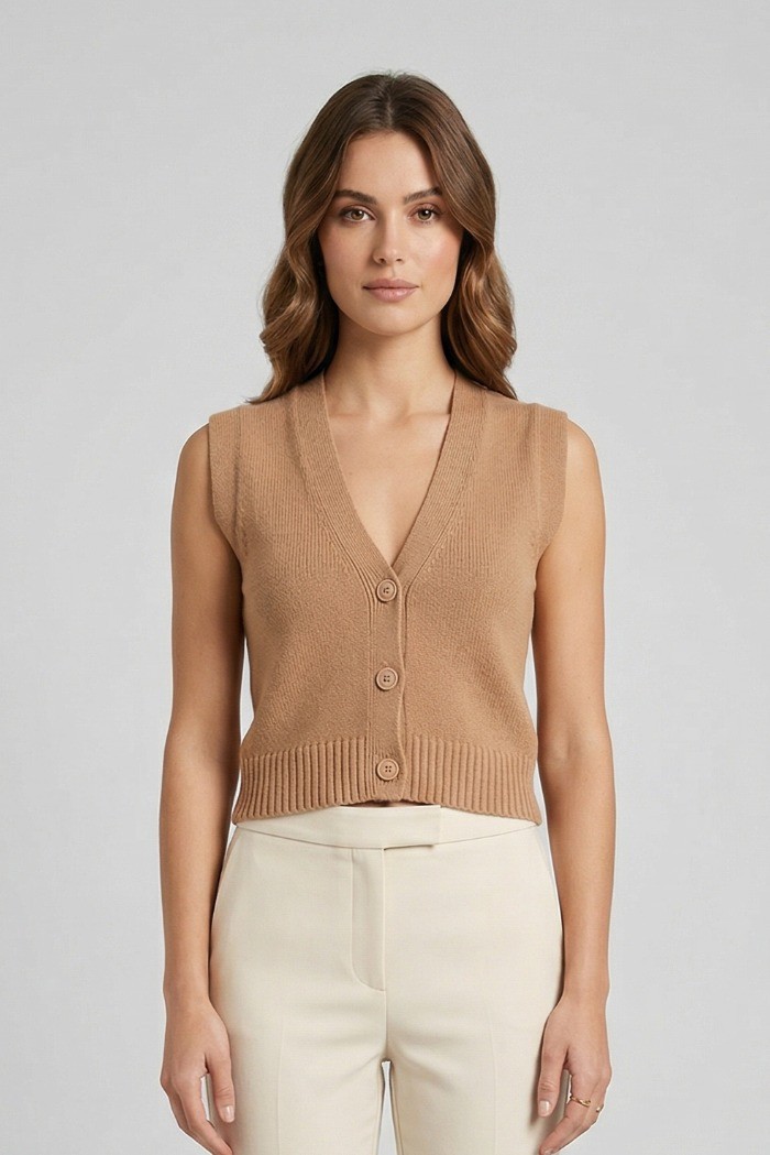 Blash gilet scollo a V in cotone BS1700012 [cfe80e11]